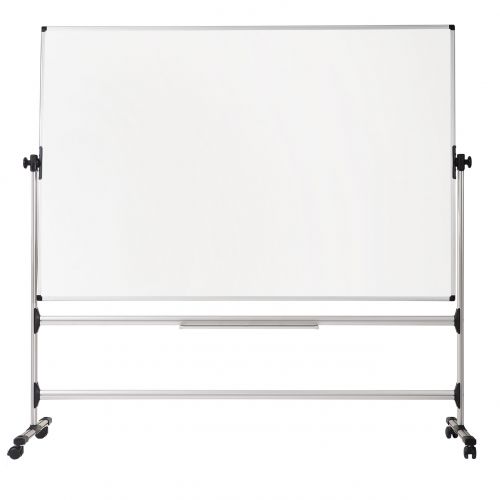 Bi-Office Earth-It Mobile Whiteboard Non Magnetic 1500x1200mm Silver