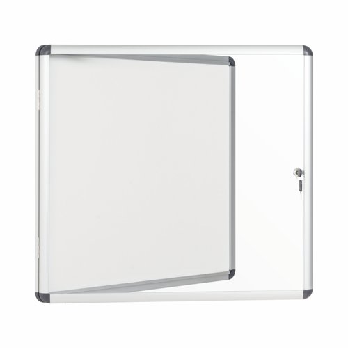 Earth Enclore Enclosed Magnetic Noticeboard 6xA4 Aluminium Frame RVT620109150