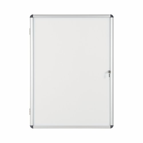 Bi-Office Earth Enclore Lockable Board; Magnetic Dry Wipe Surface; Aluminium Frame; 72x98cm (9xa4)