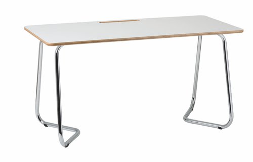 The ARCHYI. Douro Desk has a simplistic design, with a high gloss HPL surface, that will allow you to use as a dry wipe surface, for jotting down quick notes with dry wipe markers. The fact that this surface is high gloss, it is also easy to clean and maintain clean. This desk will combine nicely in most room environments, especially when these have modern, contemporary furniture. The table structure, is in chromed round tubular steel, giving an interesting contrast to the enriched wood details.