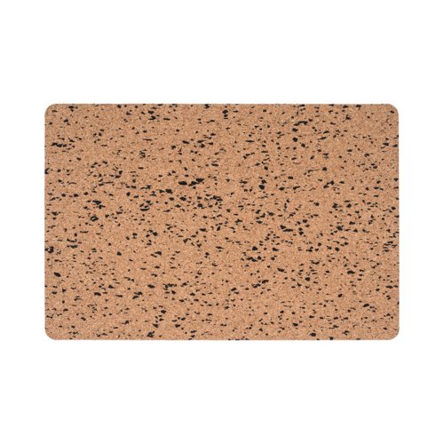 Eco Frameless Cork Board, Double-Sided Cork and Cork with Black Eva, Rectangular 60 x 40 cm