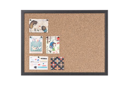 Bi-Office Essentials Techcork Noticeboard Black Frame 90x60cm SF132209168 | Bi-Silque