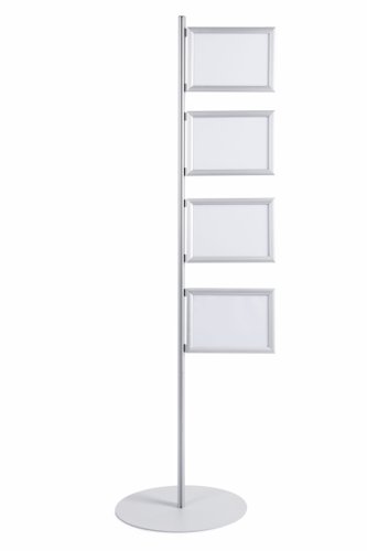 Bi-Office Snap Display Post Aluminium Structure A4 (Pack of 4) SUP3310