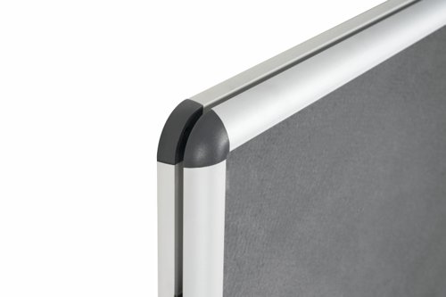 Bi-Office Enclore Felt Lockable Glazed Case Aluminium Frame Grey Felt 1160x35x981mm VT640103150