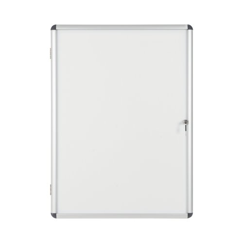 Bi-Office Enclore Magnetic Display Case 15xA4, 1160 x 980 mm - Lacquered Steel Surface, Lockable Acrylic Door, Aluminium Frame