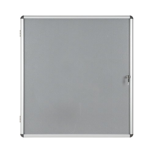 Bi-Office Enclore Magnetic Display Case 12xA4, 940 x 981 mm - Combonet Surface, Lockable Acrylic Door, Aluminium Frame