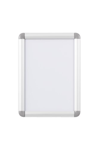Bi-Office Wall Mounted Curled Snap Display; Aluminium Frame With Plastic Corners; A4