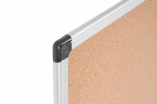 The Bi-Office Maya Non-Magnetic Combination Board is a 2-in-1 product and a sober, adaptable, and efficient option for your home or office. The cork surface is self-healing and resistant, no marks are visible when the push pins are removed. Pin boards are a great way to keep the important information organised and to post reminders. The non-magnetic drywipe surface is suited for moderate use, easy to write on and to clean. You can write text, draw, erase, and do it all over again. Let the creativity flow within the workplace. The set includes a tray to keep accessories at hand and an installation kit for an easy wall mount. Horizontal or vertical wall mount with screws that go through the holes in the plastic corners. This is the simplest, sturdiest, and most robust mounting system around. As a wall-mounted board, it's a cost-effective solution that saves room space.