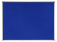 Bi-Office Earth-It Blue Felt Noticeboard Aluminium Frame 900x600mm - FA0343790