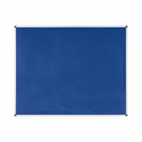 Bi-Office Maya Blue Felt Noticeboard Aluminium Frame 1500x1200mm - FA1243170