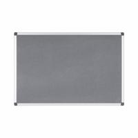 Bi-Office Maya Grey Felt Noticeboard Aluminium Frame 2400x1200mm - FA2142170
