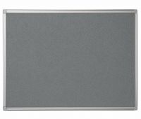 Bi-Office Maya Grey Felt Noticeboard Aluminium Frame 1800x1200mm - FA2742170