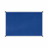Bi-Office Maya Blue Felt Noticeboard Aluminium Frame 1800x1200mm - FA2743170