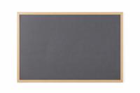 Bi-Office Earth-It Executive Grey Felt Noticeboard Oak Wood Frame 900x600mm