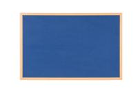 Bi-Office Earth-It Executive Blue Felt Noticeboard Oak Wood Frame 1200x1200mm