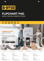 Bi-Office Flipchart Pad Plain A1 40 Sheets (Pack 5) - FL0125101
