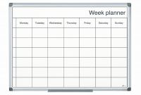 Bi-Office Magnetic Black and White Week Planner 60x40cm