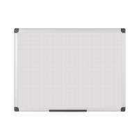 Bi-Office Maya Gridded Magnetic Lacquered Steel Whiteboard Aluminium Frame 600x450mm - MA0247170
