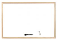 Bi-Office Magnetic Whiteboard 400x300mm Wood Trim Code MM01001010