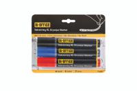 Bi-Office Inkstring XL Drywipe Marker Assorted Colours (Pack of 3) PE4004