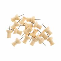 Bi-Office Wooden Push Pins (Pack of 20 PI3203