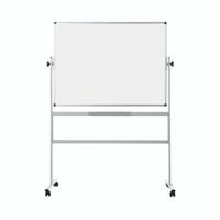 Bi-Office Revolver Double Sided Magnetic Whiteboard Laquered Steel Aluminium Frame 1200x1200mm - QR0303