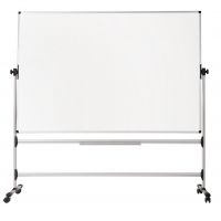 Bi-Office Earth-It Mobile Whiteboard Non Magnetic 1500x1200mm Silver - RQR0421