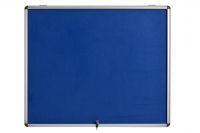 Bi-Office Enclore Blue Felt Lockable Noticeboard Display Case 6 x A4 700x653mm - VT340107150