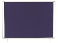 Bi-Office Outdoor Blue Felt Lockable Noticeboard Display Case 8 x A4 978x670mm - VT350607760