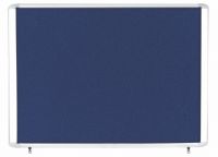 Bi-Office Outdoor Blue Felt Lockable Noticeboard Display Case 8 x A4 978x670mm - VT350607760