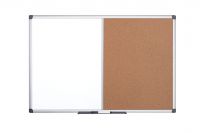 Bi-Office Maya Combination Board Cork/Magnetic Whiteboard Aluminium Frame 900x600mm - XA0303170