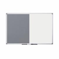 Bi-Office Maya Combination Board Grey Felt/Drywipe Surface 180x120cm XA2720170