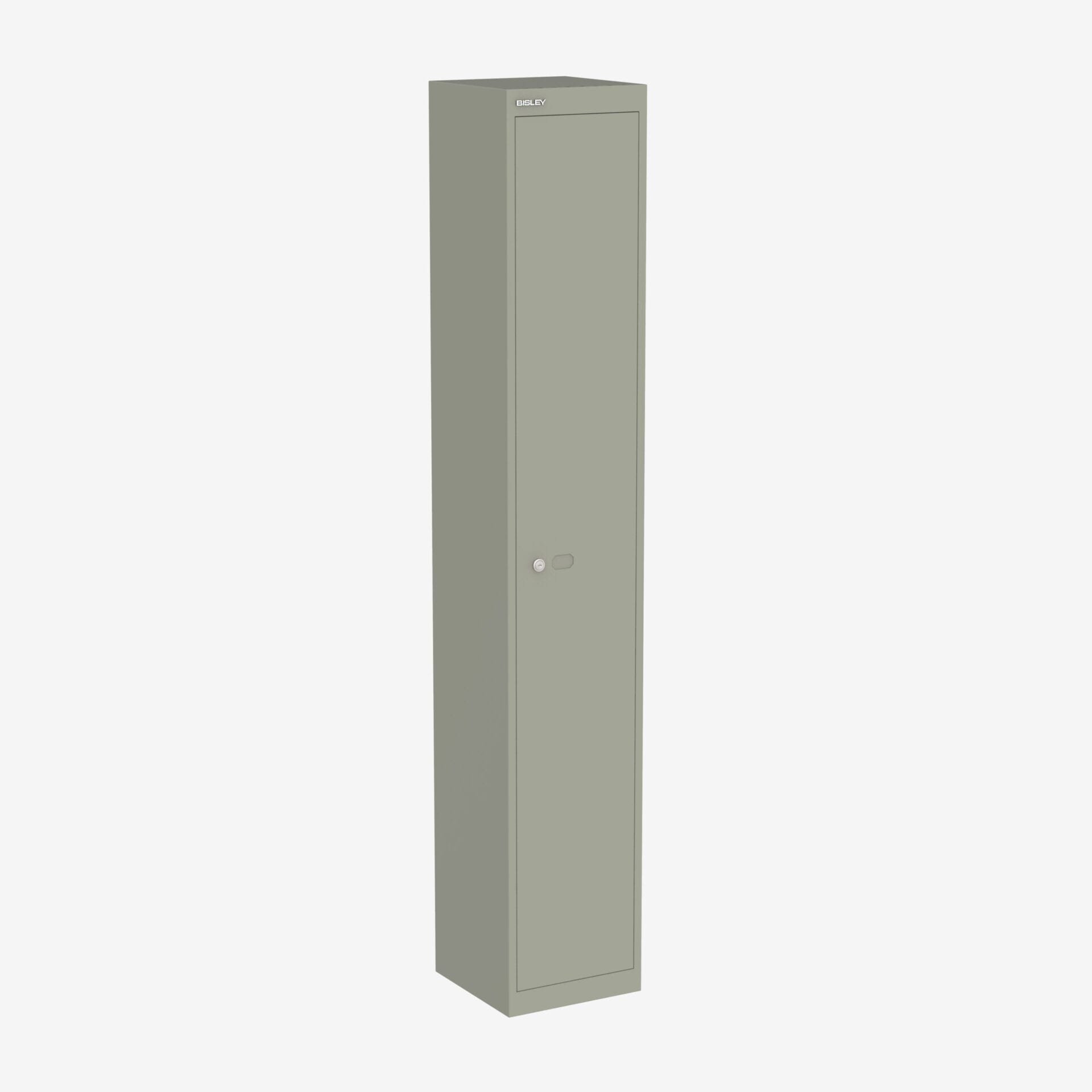 Bisley Locker with 1 door 1802mmHx305mmDx305mmW - Goose grey 