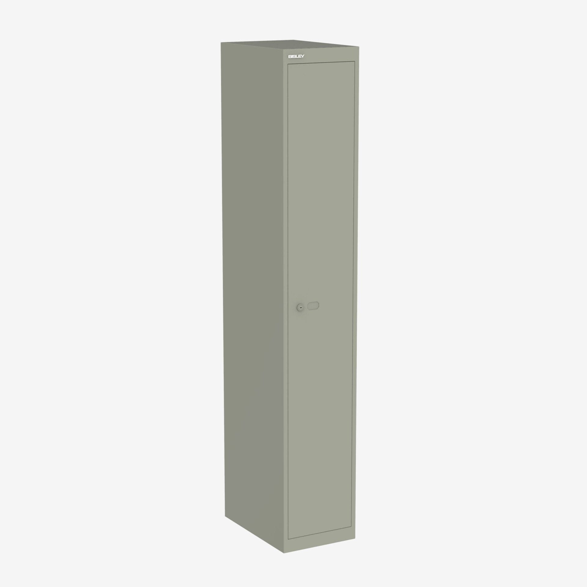 Bisley Locker with 1 door 1802mmHx457mmDx305mmW - Goose grey 
