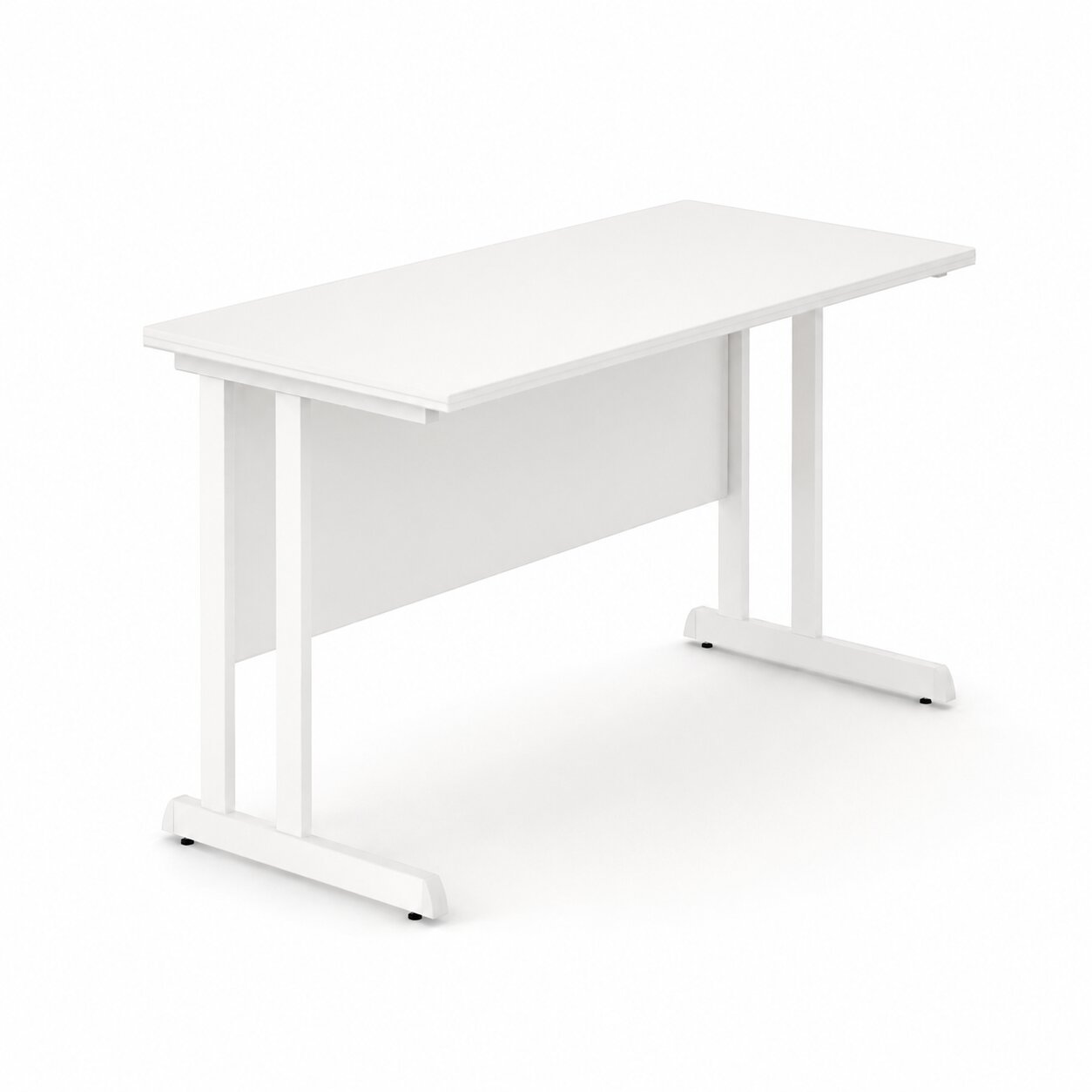 Optima C Cantilever Supplementary Desk 800Wx600Dx720H White Top and White Frame 