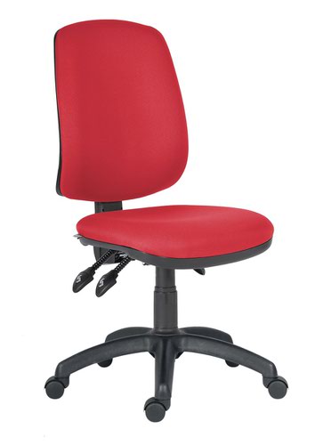 Operative chair with synchro mechanism, anti-shock back release system, knob adjusted back tension. 