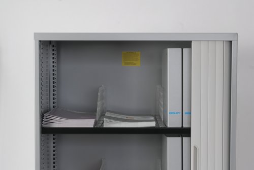 1000mmW Tambour or 914mmW Cupboard Slotted shelf (single pack) Black