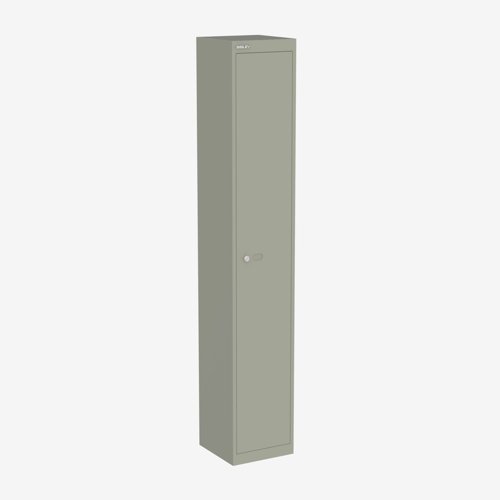 Bisley Locker with 1 door 1802mmHx305mmDx305mmW - Goose grey 