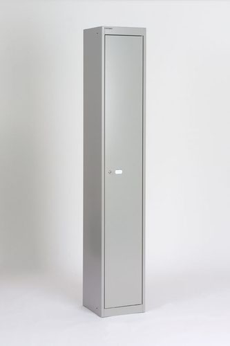 Bisley Locker with 1 door 1802mmHx305mmDx305mmW - Goose grey 