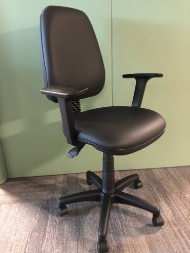 Mistral high back height adjustable office chair 2 Lever in black fabric - MISTRALZCE001