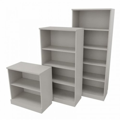 UNI Open Bookcase Melamine Cabinet with one shelf 1874Hx425Dx800W OAK finish - X5N081-D2
