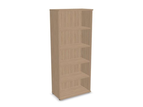 UNI Open Bookcase Melamine Cabinet with one shelf 1874Hx425Dx800W OAK finish