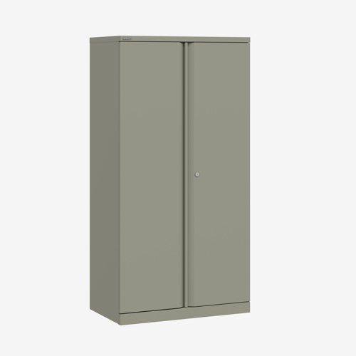 Essentials Two Door Cupboard Supplied Empty 800Wx1570Hx470D in Goose Grey Finish