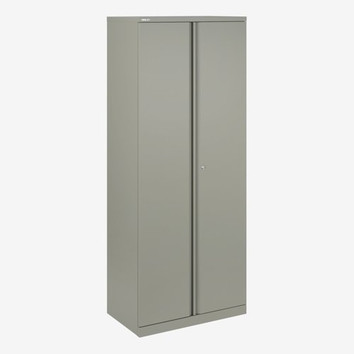 Essentials Two Door Cupboard Supplied Empty 800Wx1970Hx470D in Goose Grey Finish