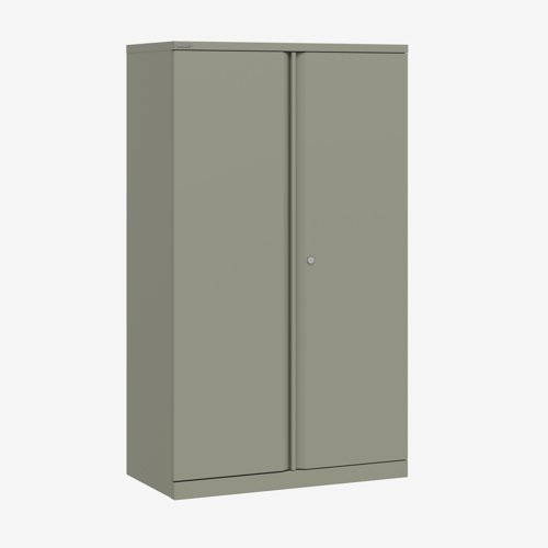 Essentials Two Door Cupboard Supplied Empty 914Wx1570Hx470D in Goose Grey Finish