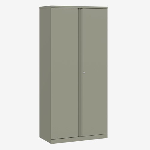Essentials Two Door Cupboard Supplied Empty 914Wx1970Hx470D in Goose Grey Finish