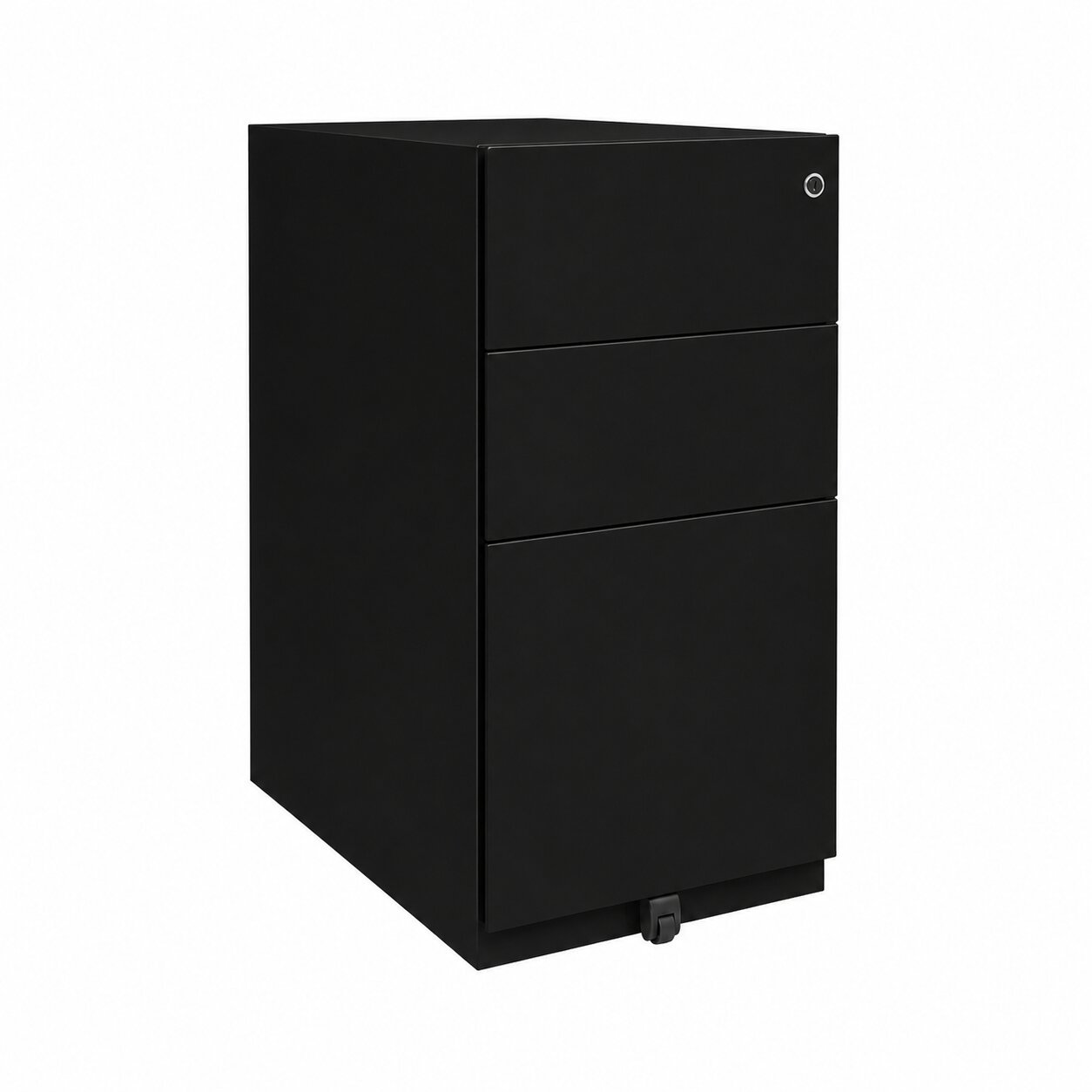 Note Slim Mobile Underdesk Pedestal 2 stationery 1 file drawers 645mmHx300mmWx565mmD Black finish