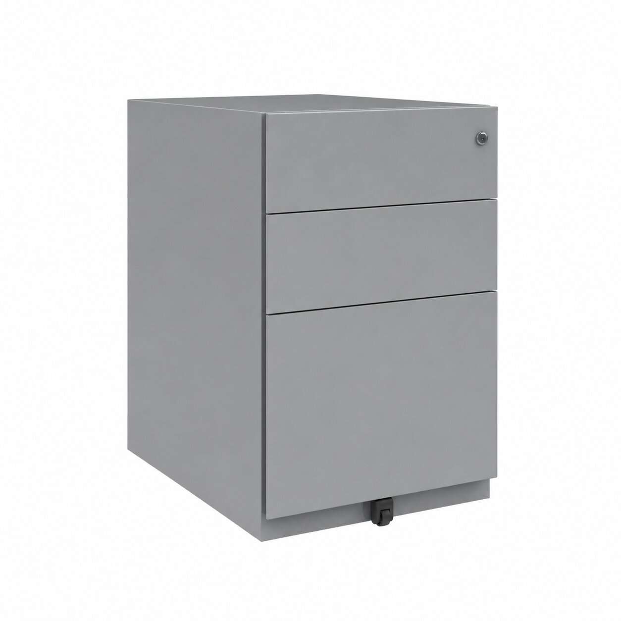 Note Mobile Underdesk Pedestal 2 stationery 1 file drawers 645mmHx420mmWx565mmD Silver finish