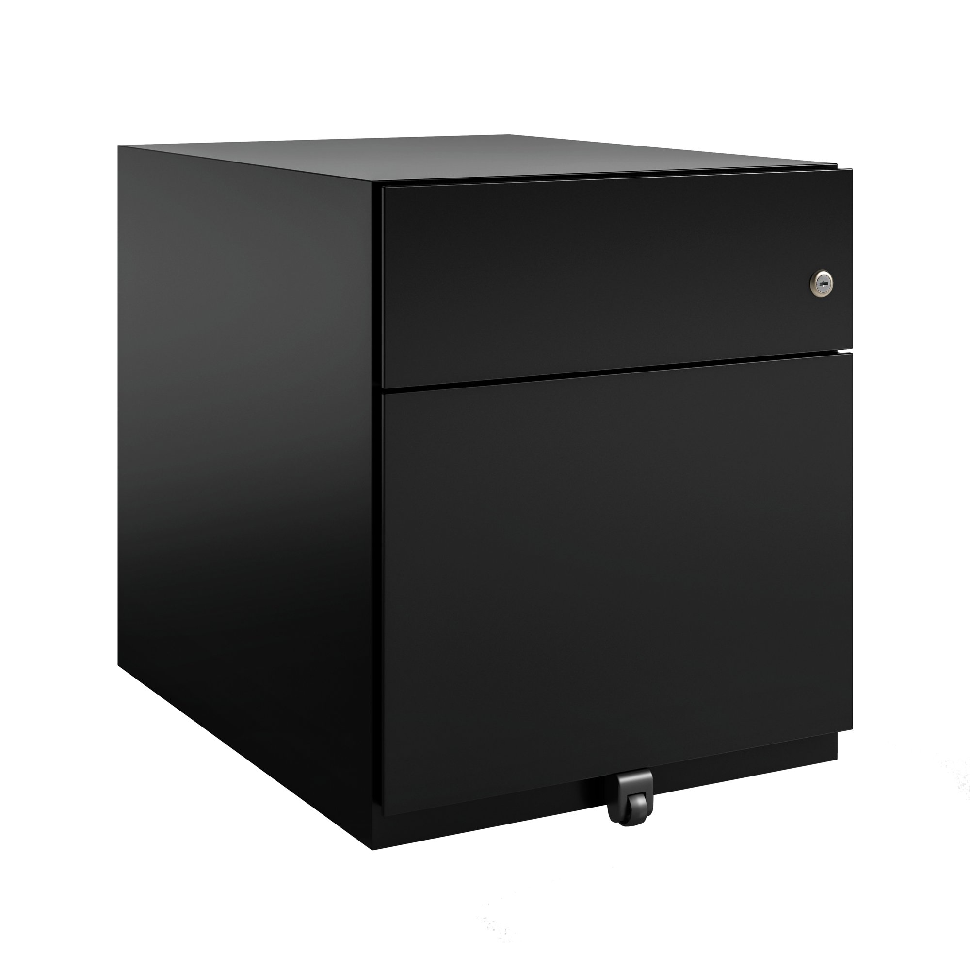 Note Mobile Underdesk Pedestal 1 stationery 1 file drawers 495mmHx420mmWx565mmD Black finish