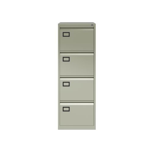 Initiative Steel Filing Cabinet 4 Drawer Goose Grey Filing Cabinets FC5901
